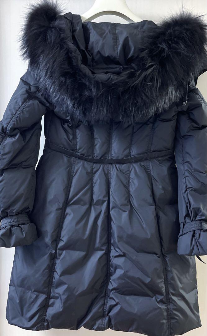 Moncler ダウンジャケット 黒 ロング丈　0