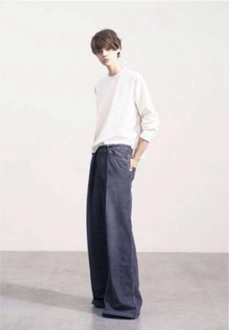 JOHN LAWRENCE SULLIVAN ワイドデニムパンツ