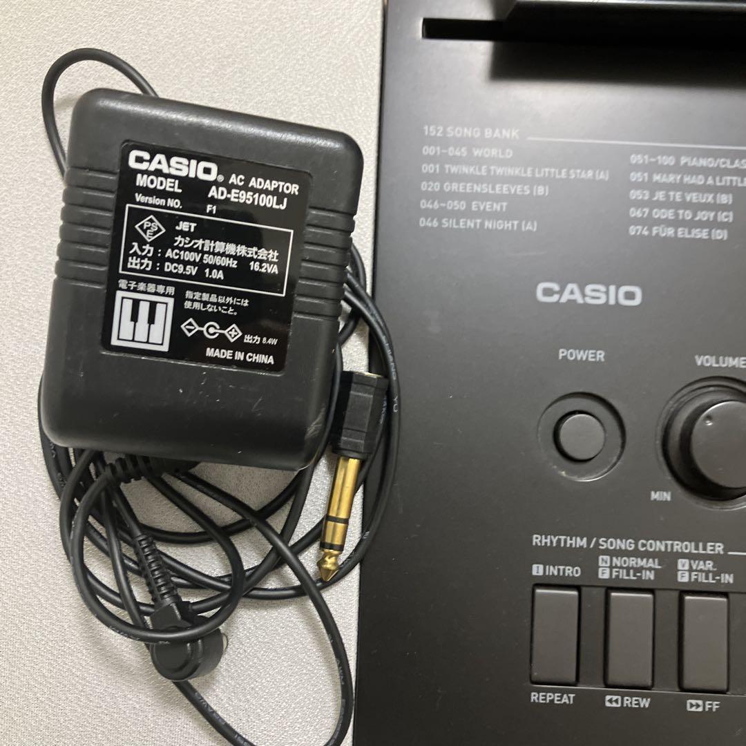 CASIO 76鍵盤 WK-220 キーボード 電子ピアノ 譜面台付き