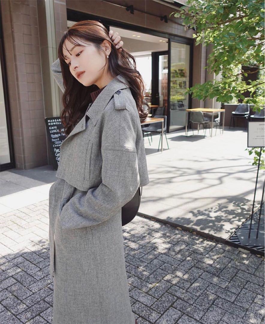 【新品未使用】L'Or ロル　3way Trench Coat グレー