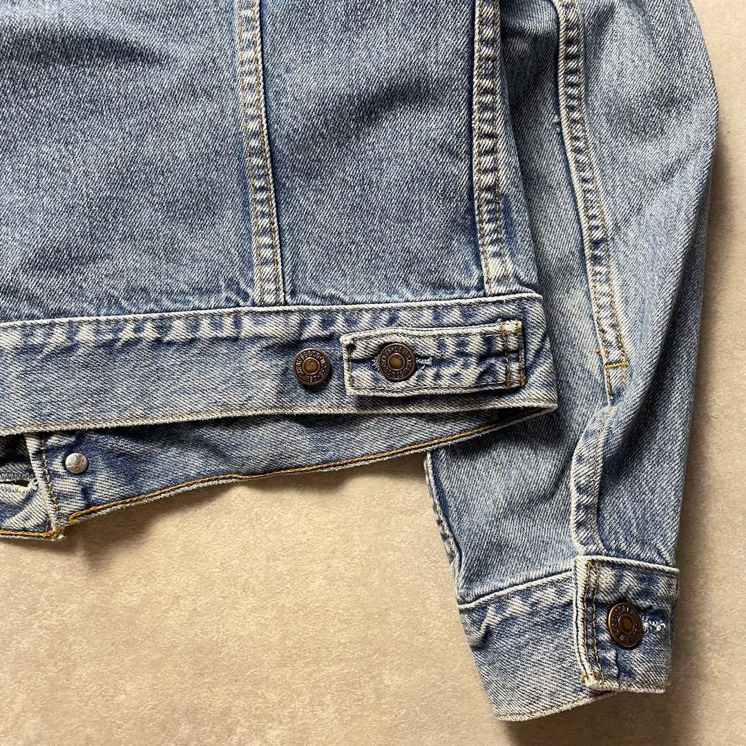 デニムジャケット ミディアムブルー70505Gジャン短丈M