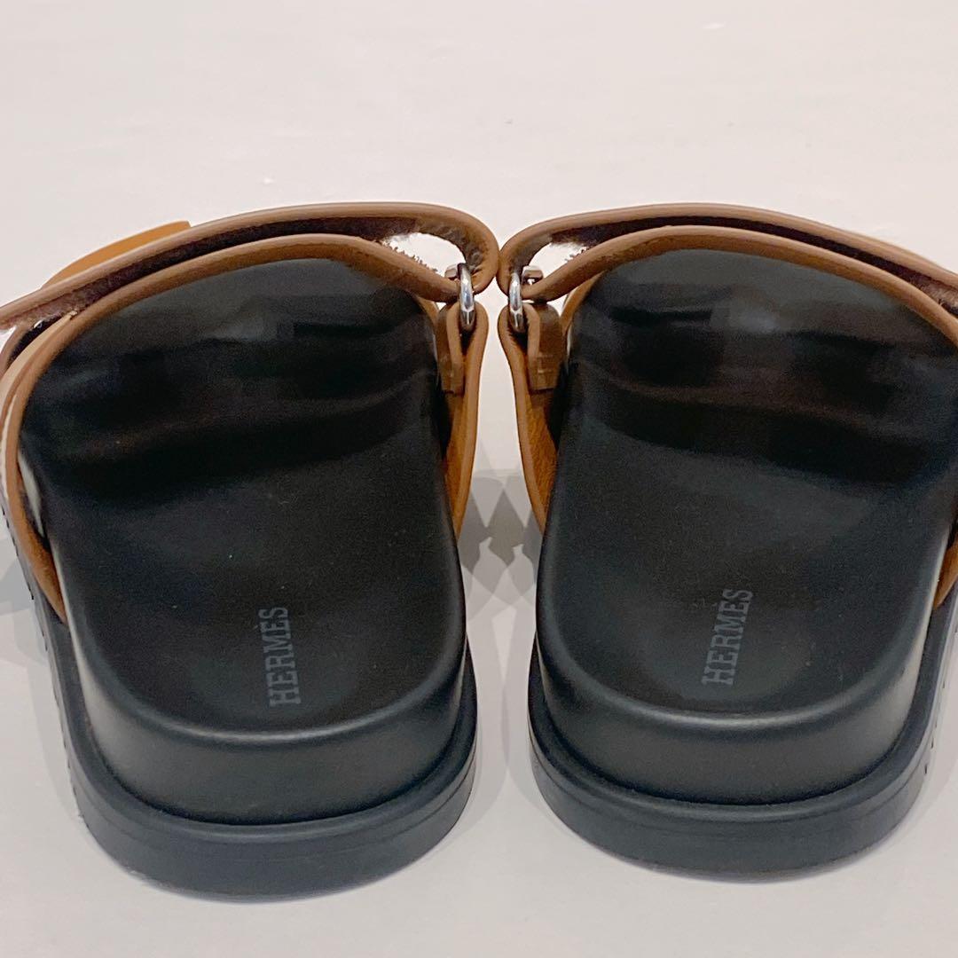 エルメス ブラウン スライドサンダル