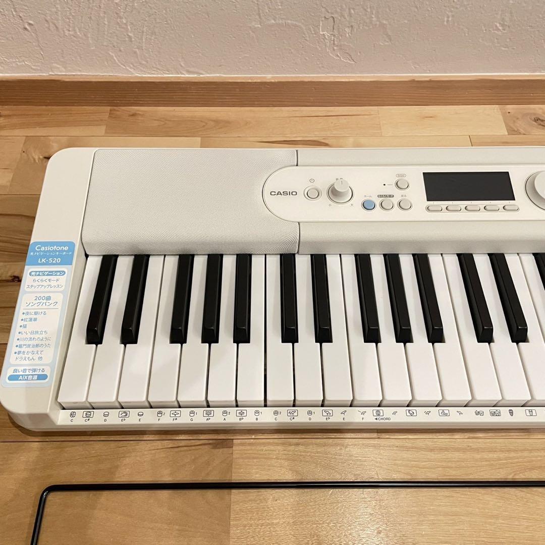 美品‼️CASIO 光ナビゲーションキーボード LK-520 Casiotone