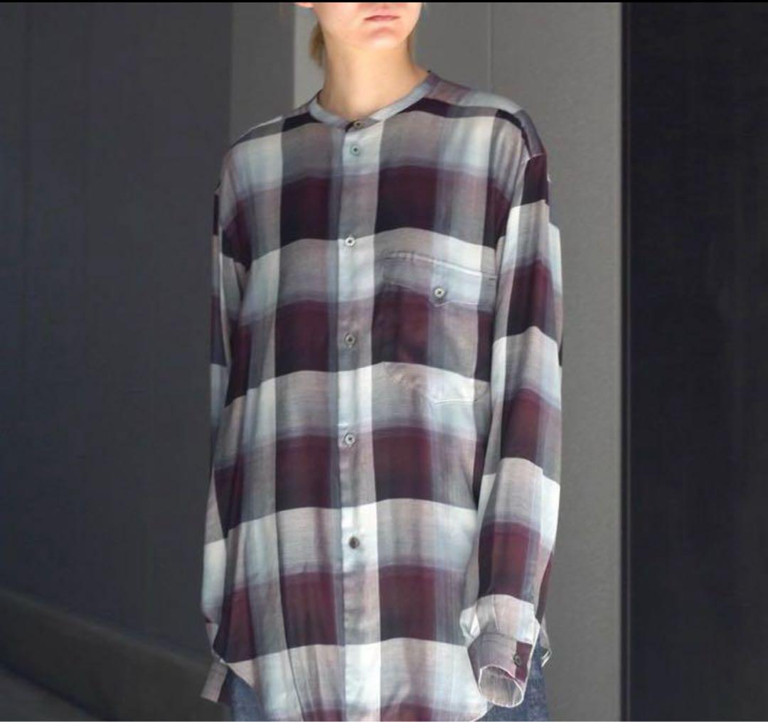 22ss sugarhill オンブレチェックシャツ