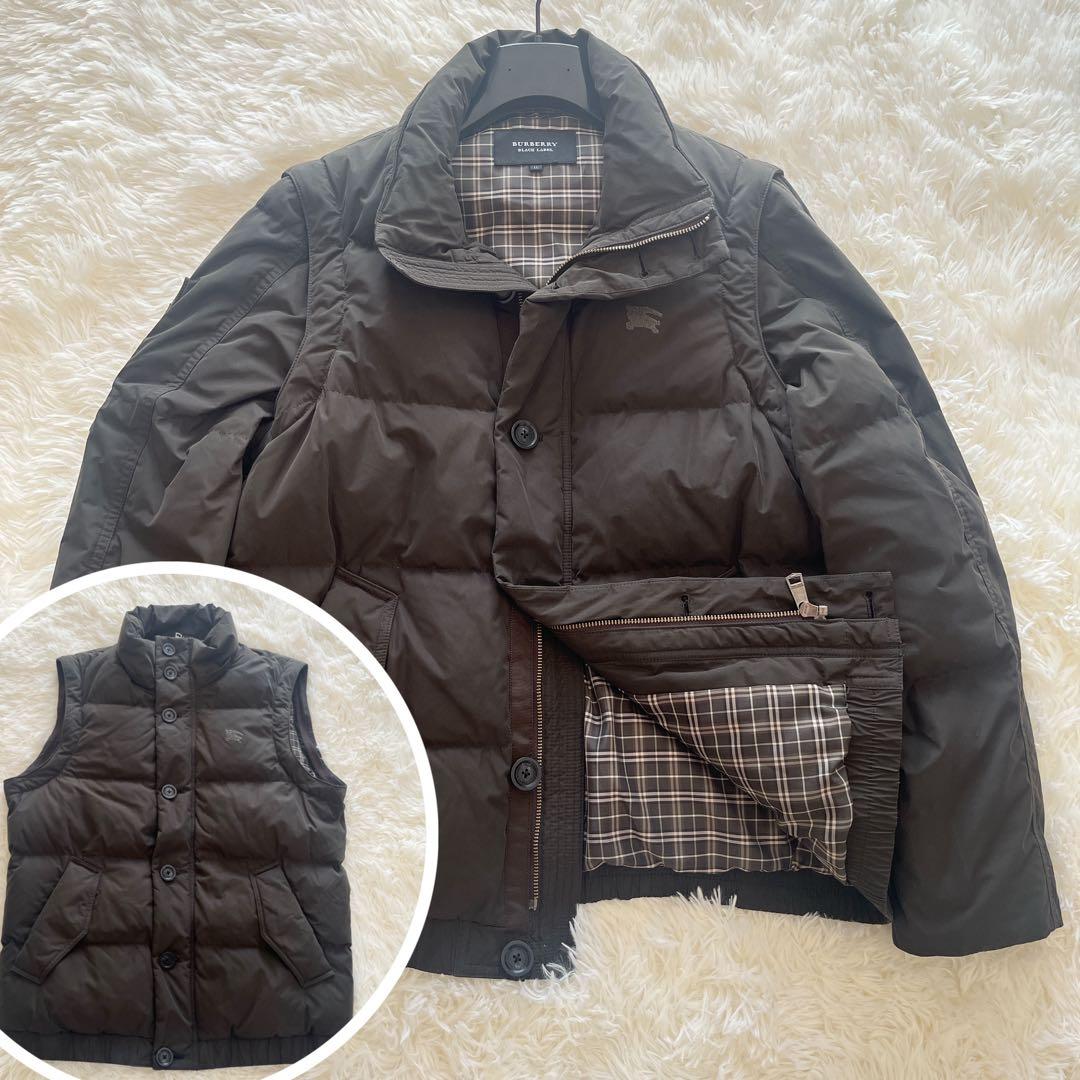 美品　大きいサイズ　2way バーバリー　ダウンジャケット/ベスト　ホースロゴ