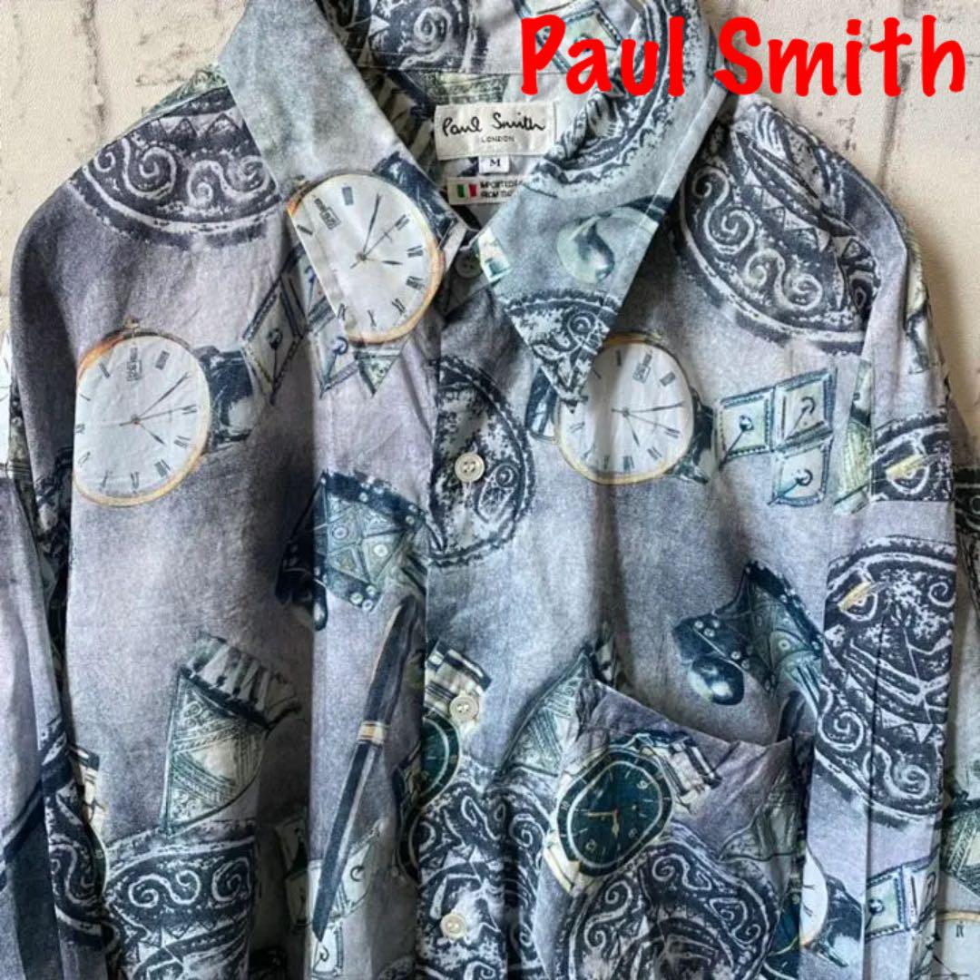 グレイ系,XL(LL)グランドセールPaul Smith シャツ 古着 シャツ メンズ ...