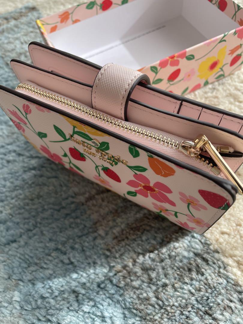 初売り 福袋 Kate Spade コンパクト二つ折り財布 ピンクマルチ 小物