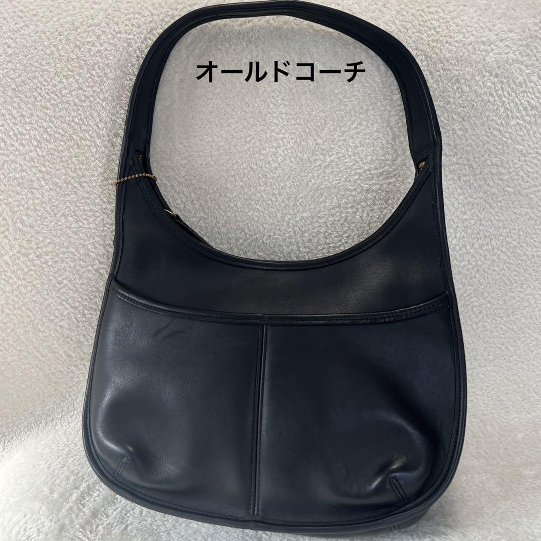 人気絶頂 【美品】オールドコーチ coach ブラック 黒 9033 ショルダー ...