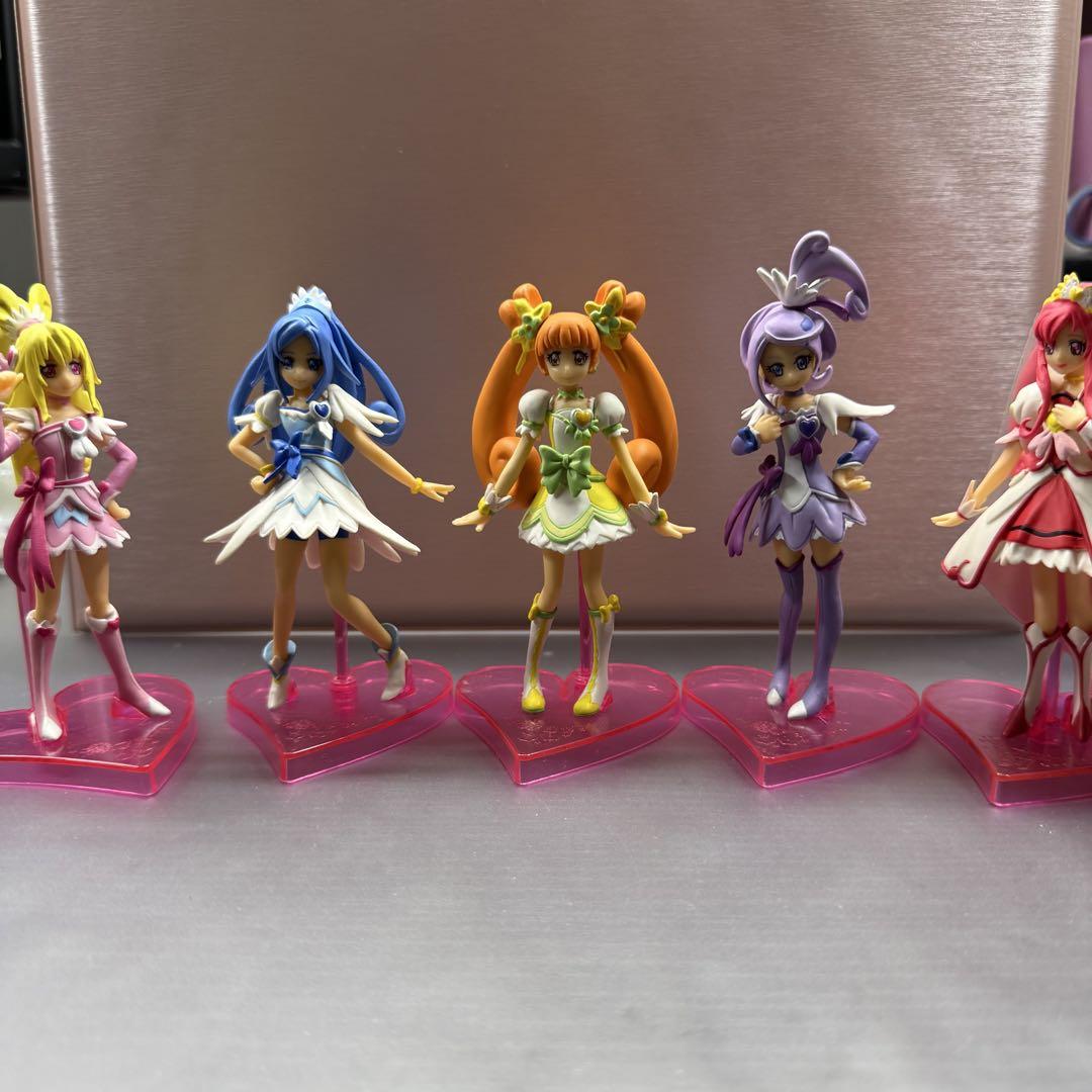 ドキドキプリキュア キューティーフィギュア 9種セット売り 開封済5、未開封4