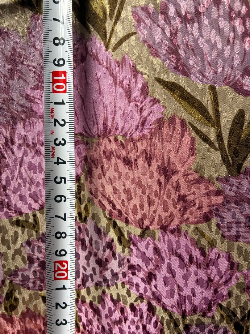 ピンクチューリップシルク 幅140㎝×長さ245㎝