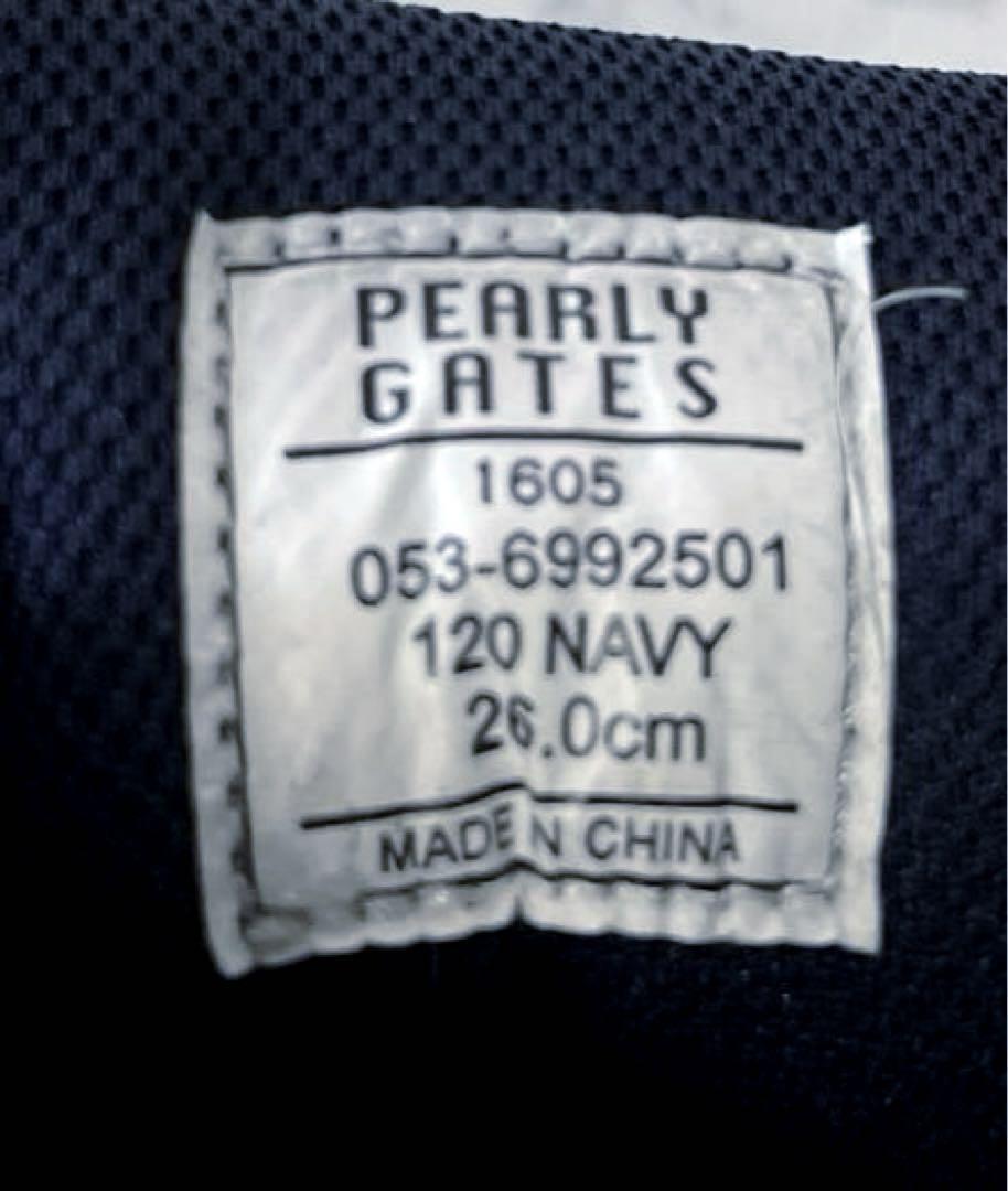 タグ付未使用品】PEARLY GATES ゴルフシューズ ネイビー