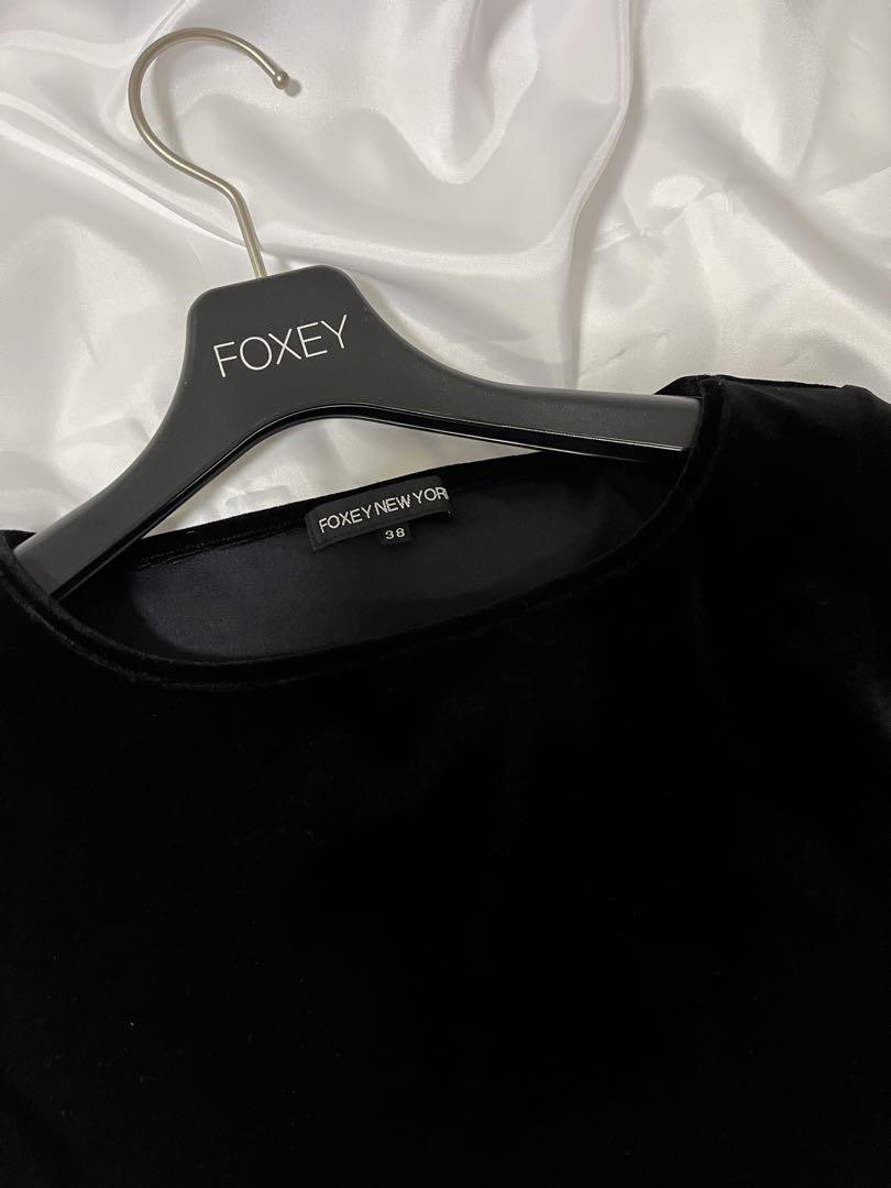 フォクシー　【初春SALE♪】　ベロア　トップス　黒　サイズ38