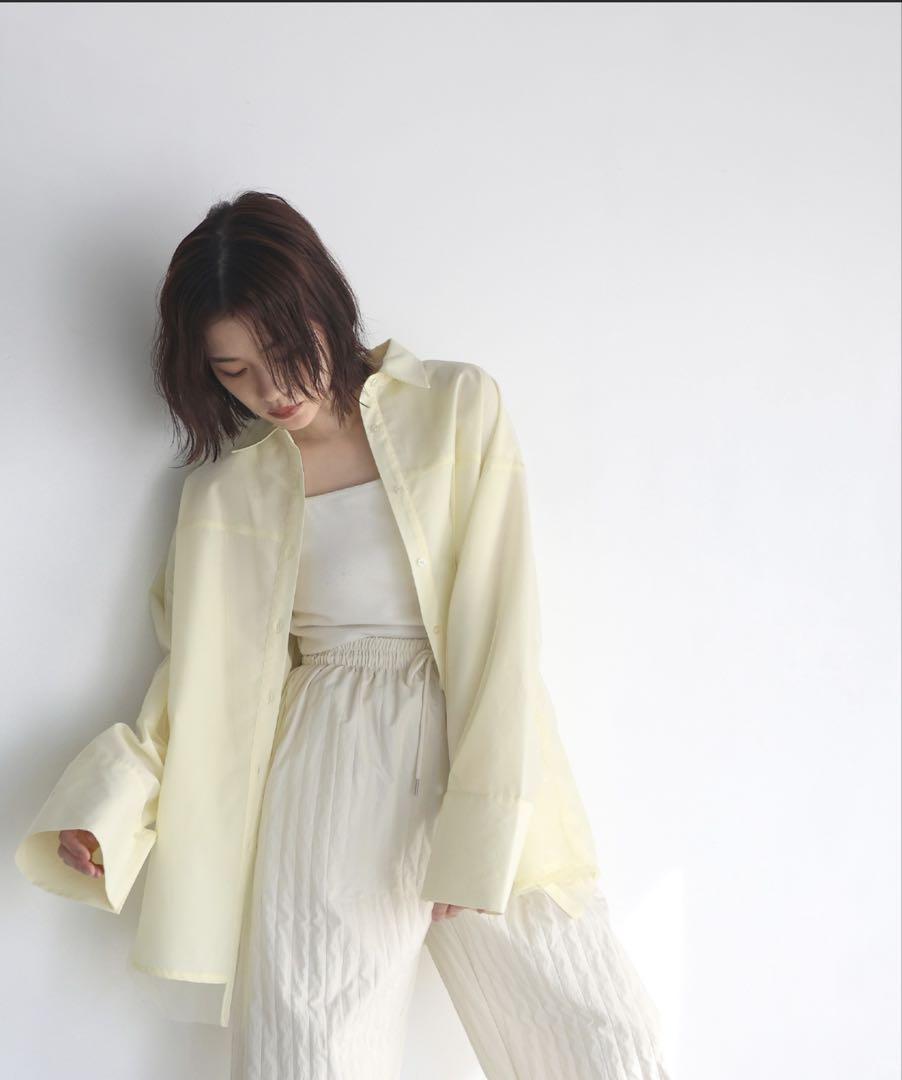 【aoi kanazawa×hellam】レイヤードデザインオーバーサイズシャツ