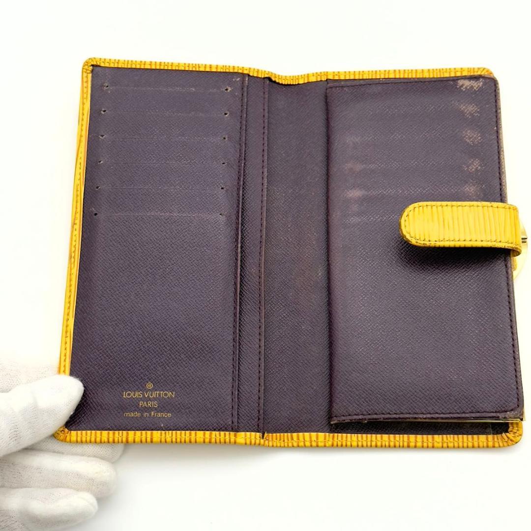 ルイヴィトン【激レア】エピイエローコンチネンタルヴィエノワがま口財布長財布 ルイヴィトン【激レア】エピ コンチネンタル ヴィエノワ