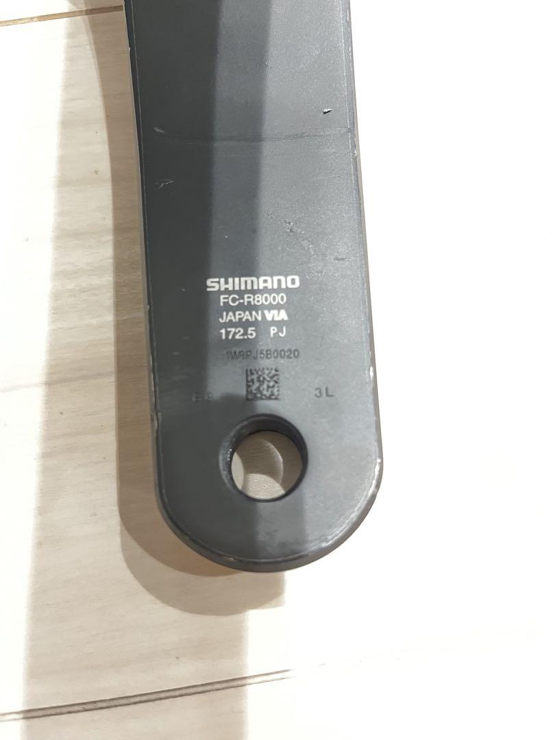 シマノクランクアーム　FC-R8000 172.5 mm SHIMANO FC-R8000 クランクアーム 172.5mm ブラック - メルカリ