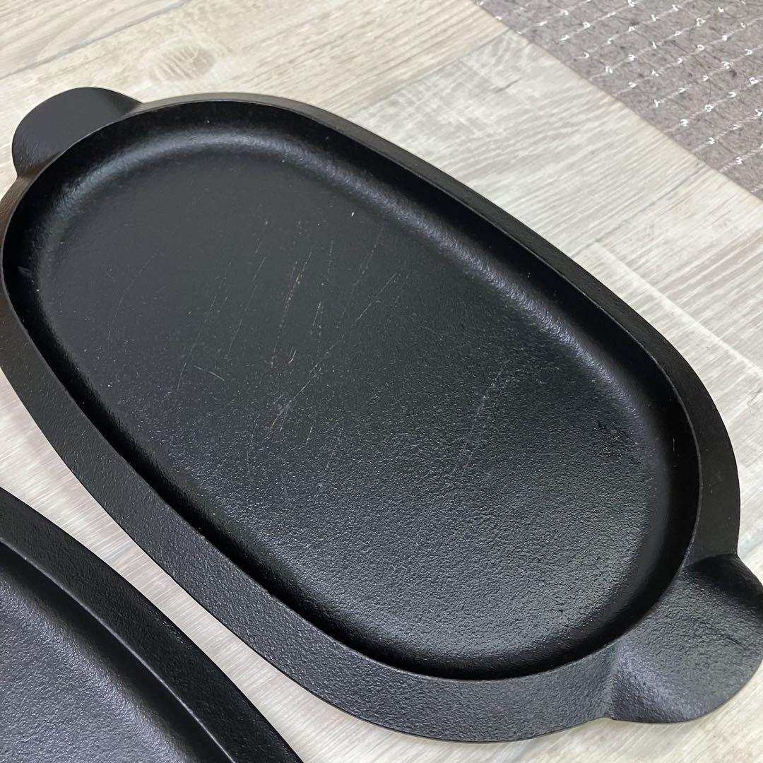 南部鉄器　岩鋳　ステーキ皿　3枚セット　ナイフフォーク付き　未使用 Yahoo!オークション -「南部鉄器 岩鋳 ステーキ皿」の落札相場