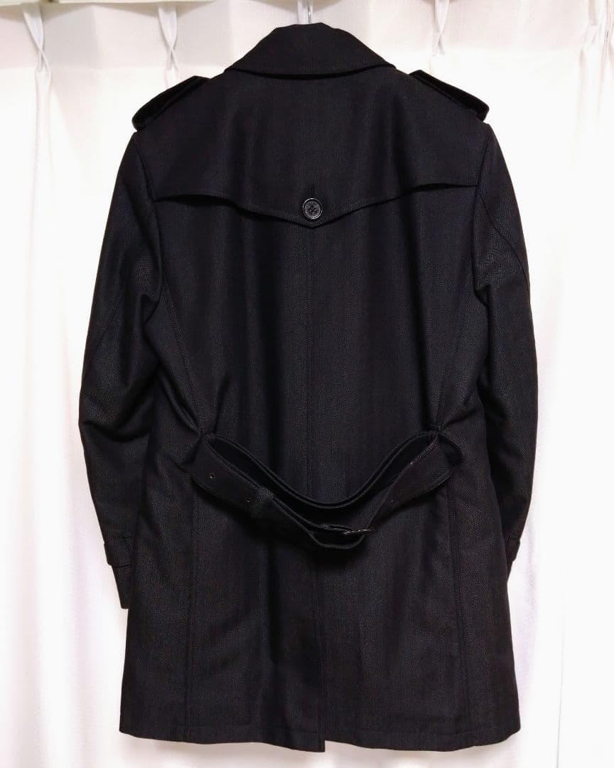 BURBERRY BLACKLABEL ウール混トレンチコート M 美品! BURBERRY BLACKLABEL ウール混トレンチコート M 美品!