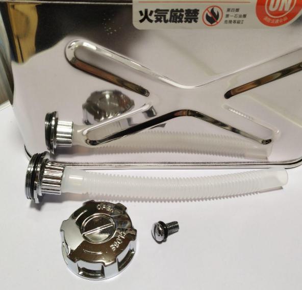 ステンレス　(SUS304) 　ガソリン携行缶　縦型　10L×2個