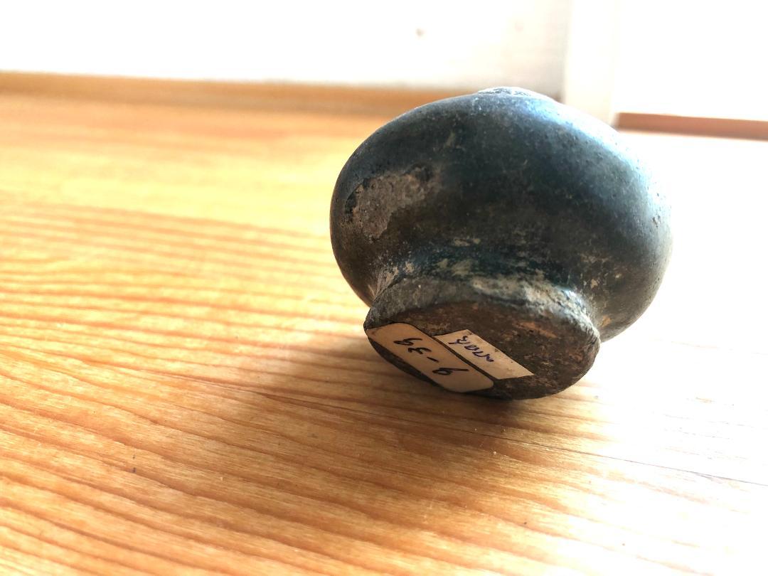 【タイ・骨董・出土品】宋胡録（スンコロク）黒釉 小壺（1301年~1600年） タイ・骨董】宋胡録（スンコロク）黒釉 小壺（1301年~1600年