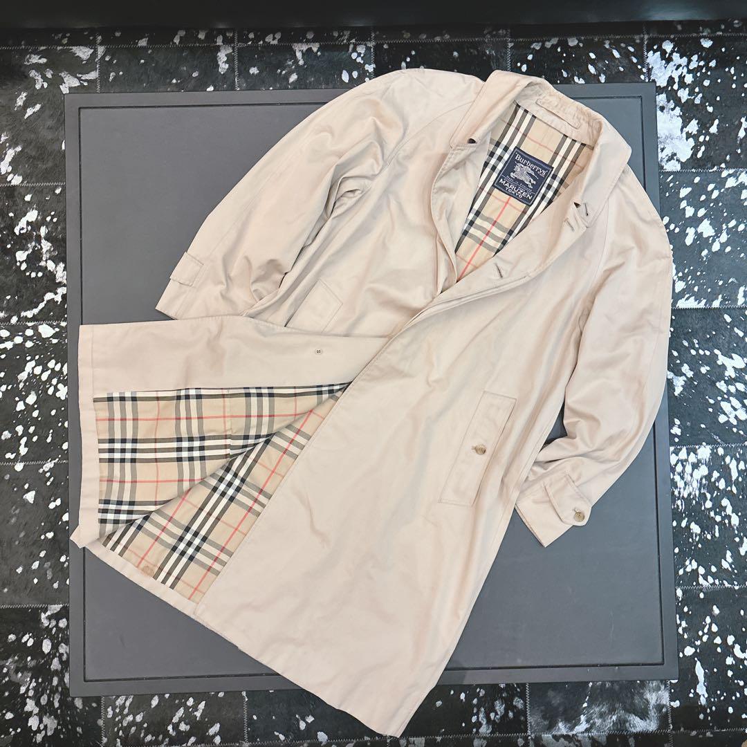 ⭐️BURBERRY  ステンカラーコート　ノバチェック　ベージュ