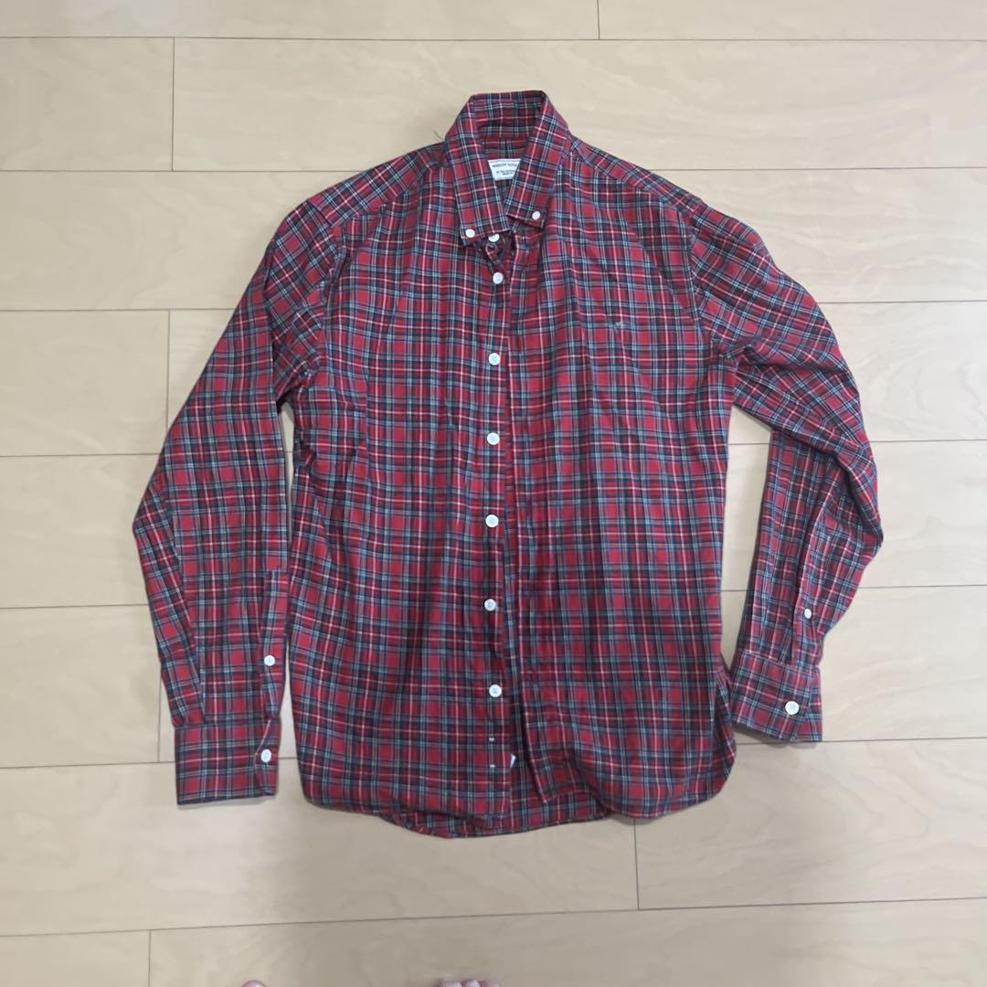 MAISON KITSUNÉ レッドチェックシャツ　訳あり