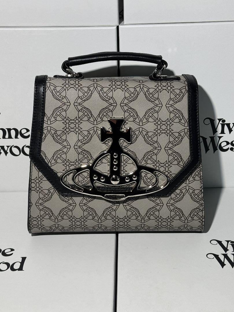 Vivienne Westwood ハンドバッグ グレー/ブラック
