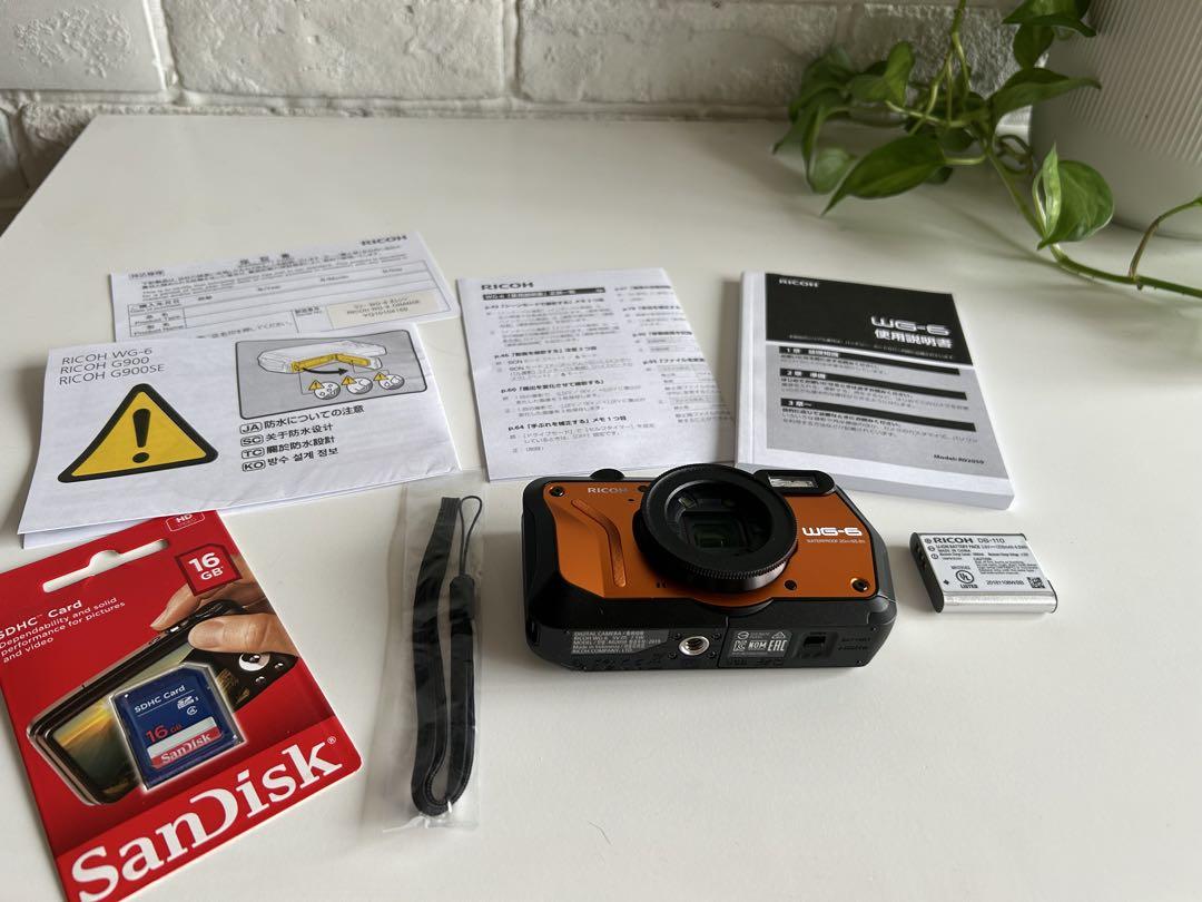未使用商品！RICOH WG-6 オレンジ デジタルカメラ