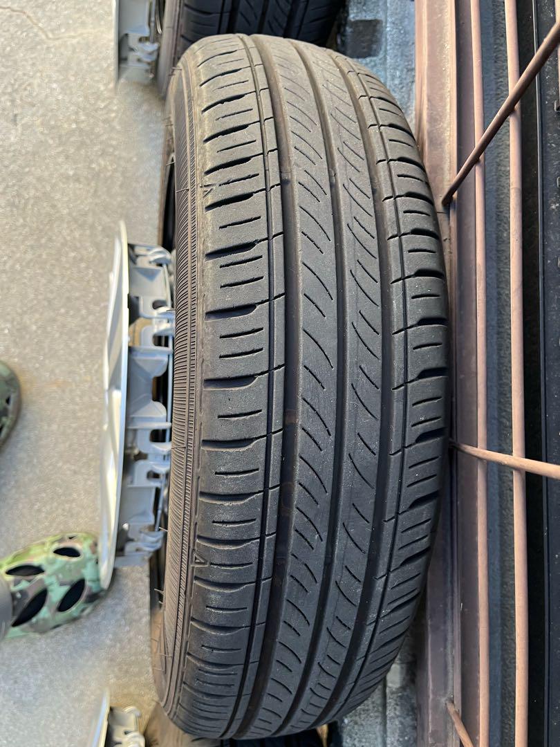 NBOX23年製155/65R14純正タイヤ4本キャップ付