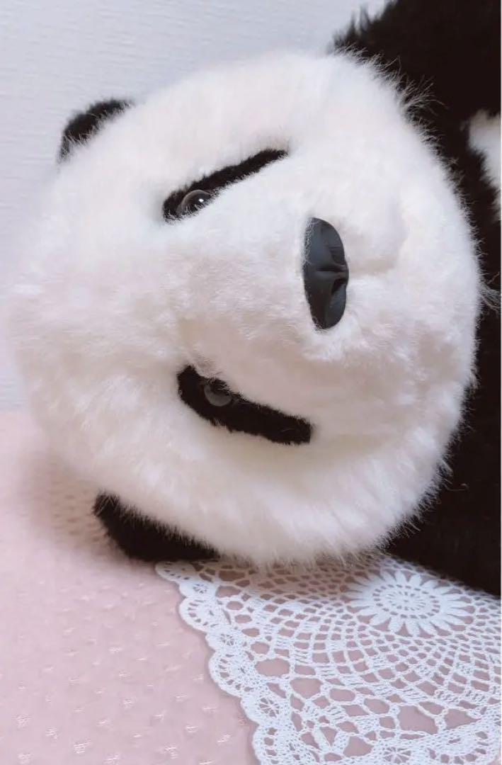 【新品未使用】パンダ 手作り ウール ぬいぐるみ
