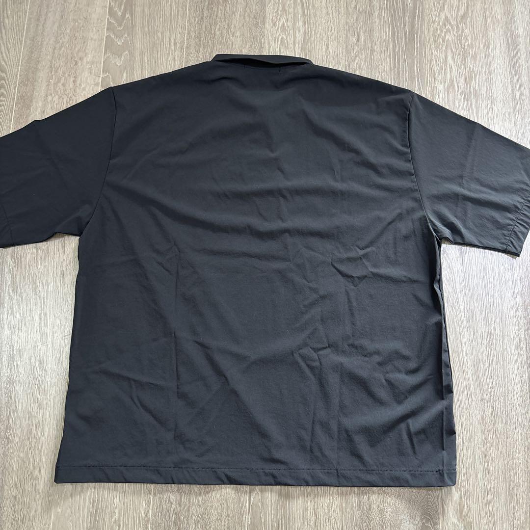 SOPHNET. 4WAY STRETCH BAGGY POLO BLACK L