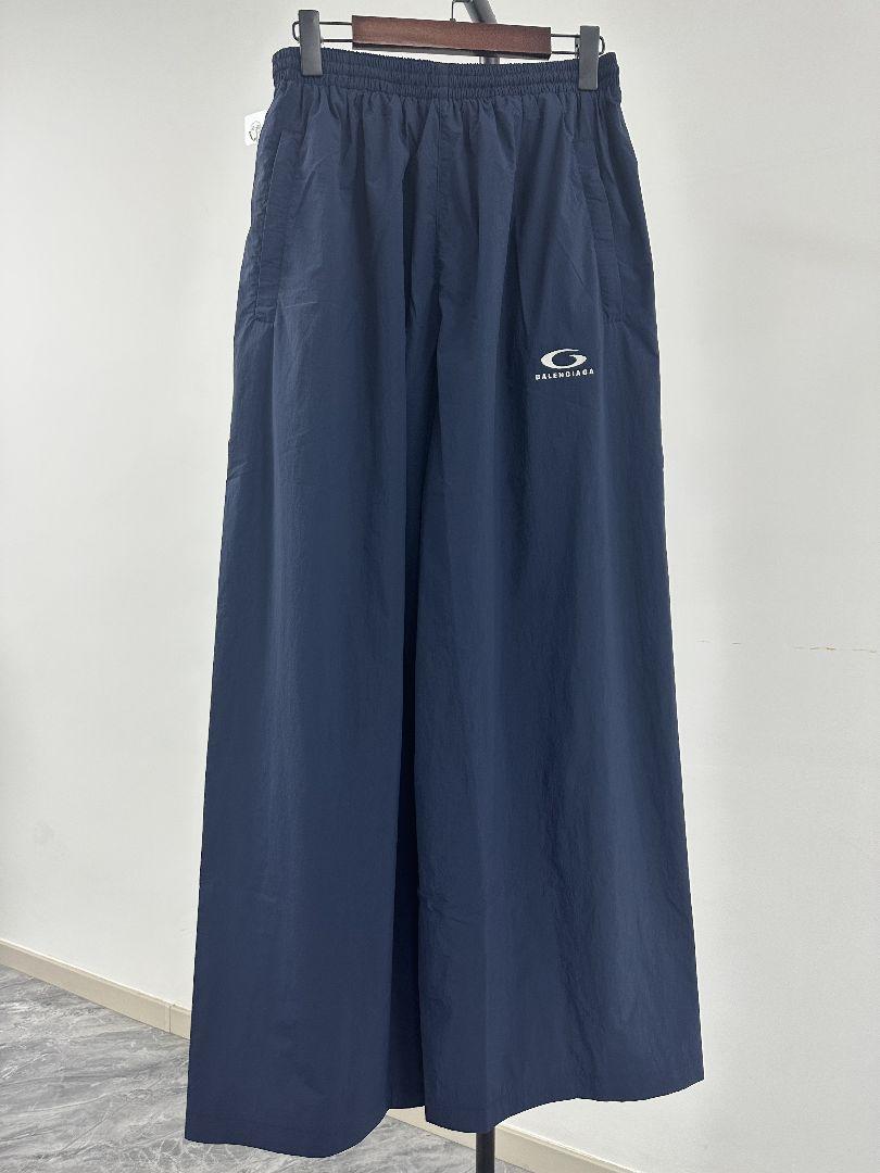 BALENCIAGA ネイビー ワイドパンツバスケット　パンツXSサイズ