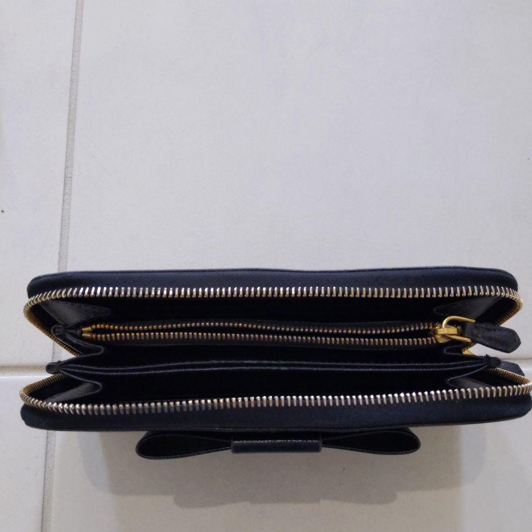 PRADA ブラック サフィアーノレザー 長財布