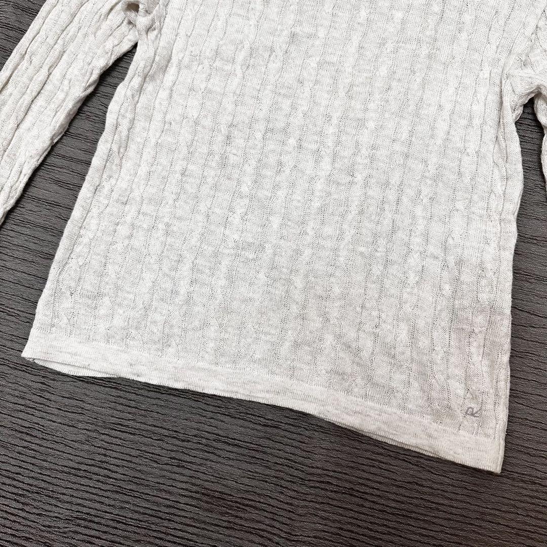 45R モンサンミッシェルの超ガーゼ908Tシャツ リネン混 サイズ2