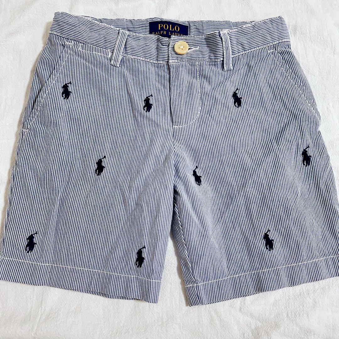 【Polo Ralph Lauren】 ストライプ柄ショートパンツ【po503】 US古着】POLO RALPH LAUREN ポロラルフローレン ストライプ柄