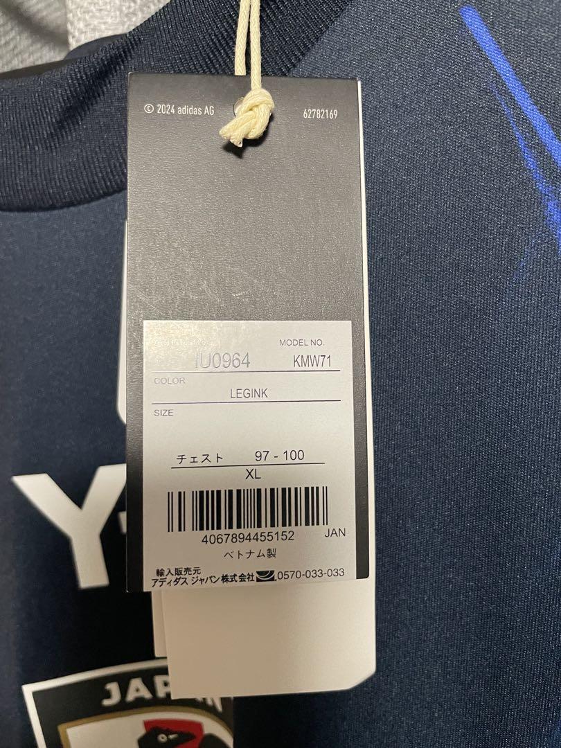 【別売り不可】サッカー日本代表　ユニフォーム　半袖　正規品　XLサイズ