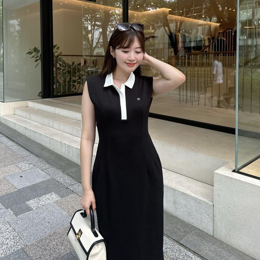 Amazon.co.jp: herlipto French Sleeve Polo Long Dress グッズ