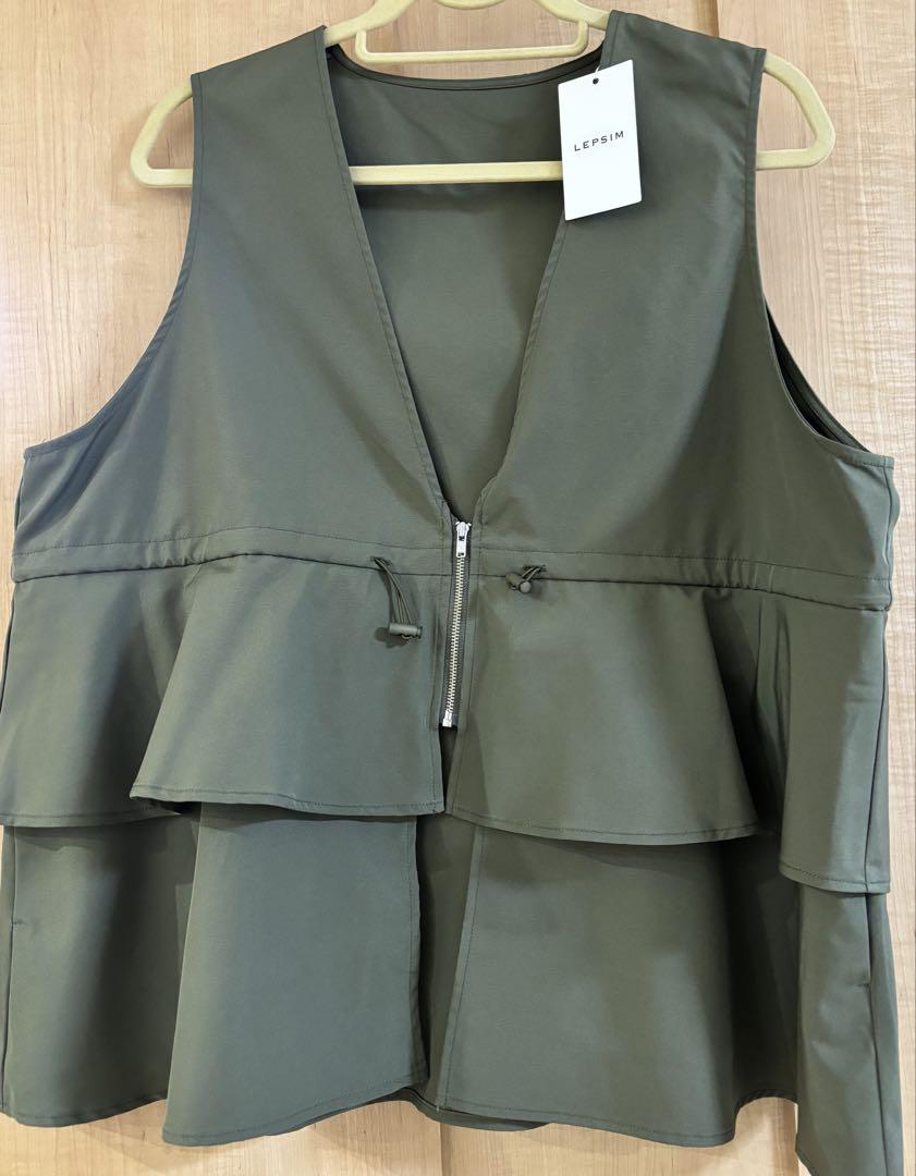 新品　LEPSIMギャザー2wayベスト