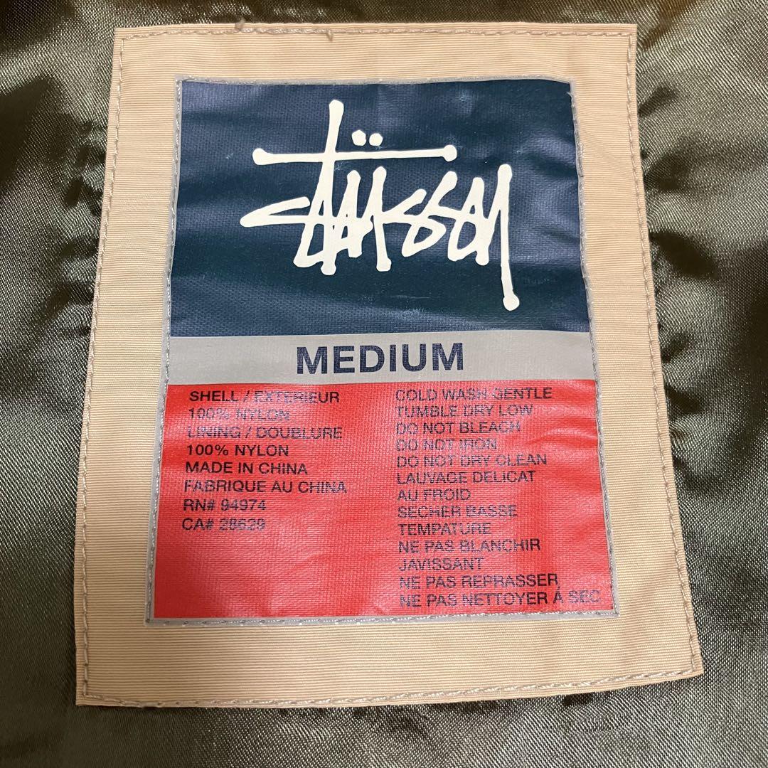 00s Old Stussy ステューシー ナイロン ジャケット ベージュ M