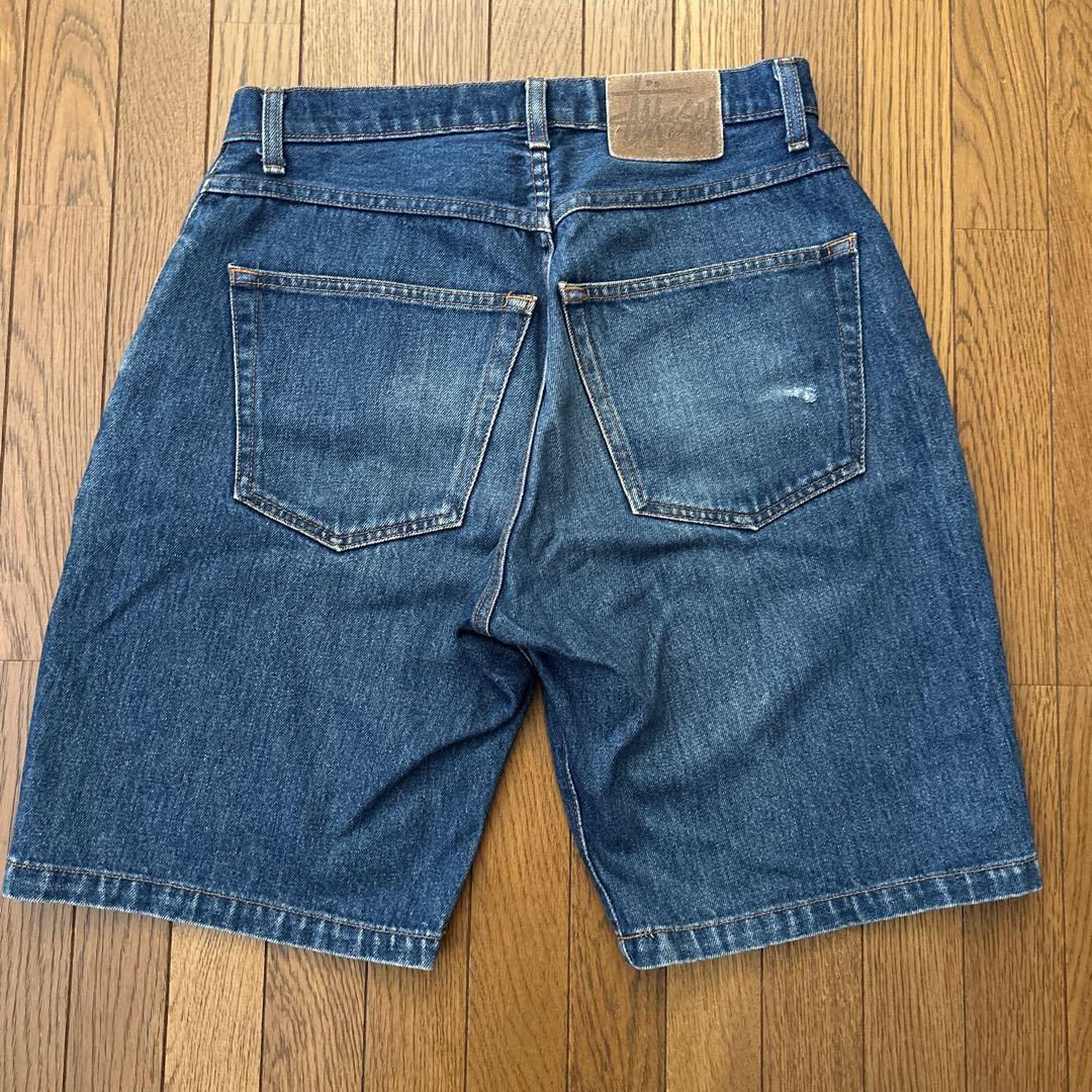 新作☆【STUSSY】デニム ビッグ オルジャン デニム ハーフパンツ