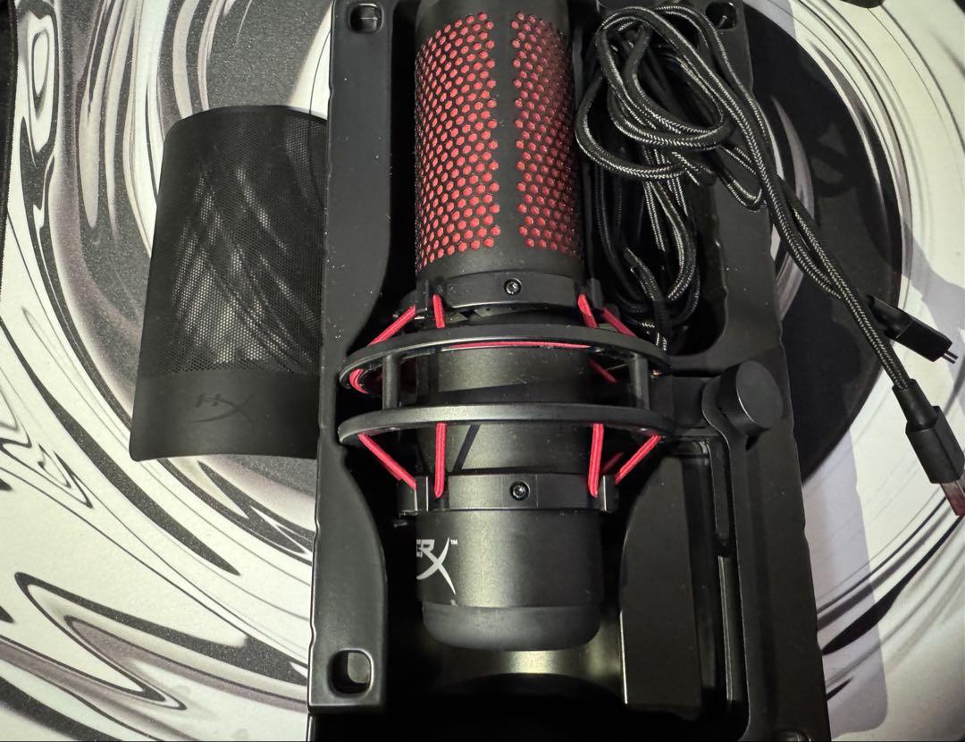 【美品】　hyper X Quadcast マイク　専用ポップカード付き