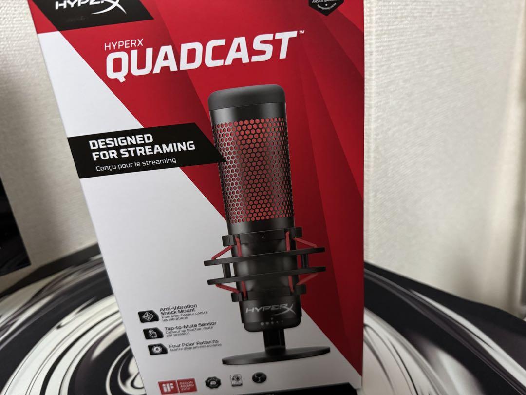 【美品】　hyper X Quadcast マイク　専用ポップカード付き