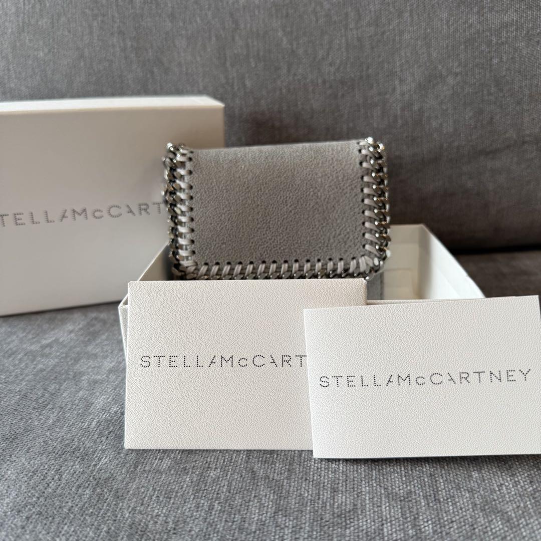 新品未使用❣️STELLA McCARTNEY ライトグレー三つ折り財布