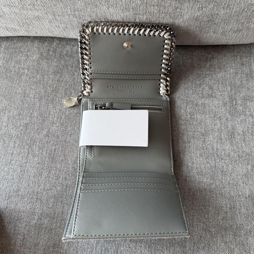 新品未使用❣️STELLA McCARTNEY ライトグレー三つ折り財布