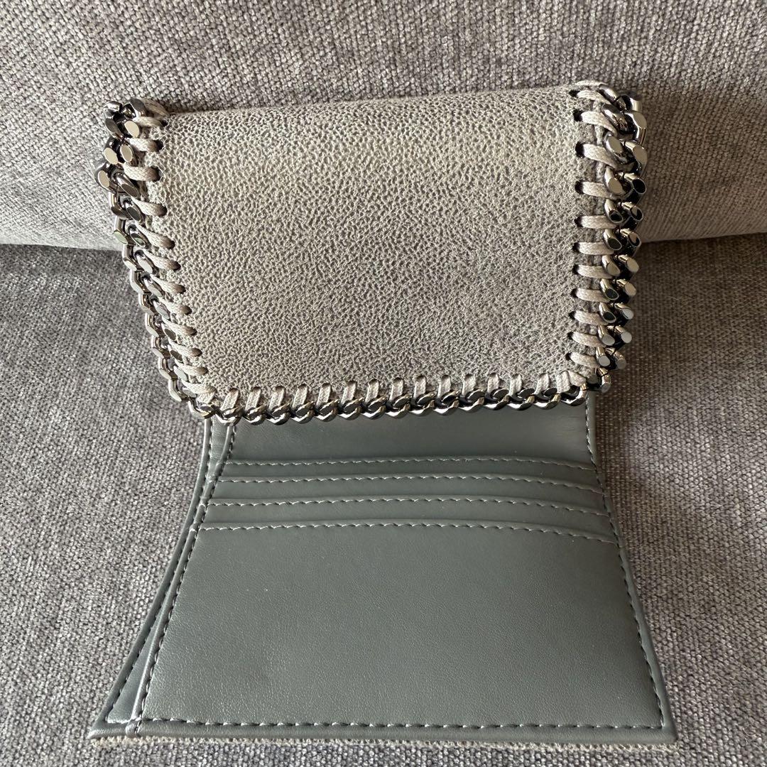 新品未使用❣️STELLA McCARTNEY ライトグレー三つ折り財布