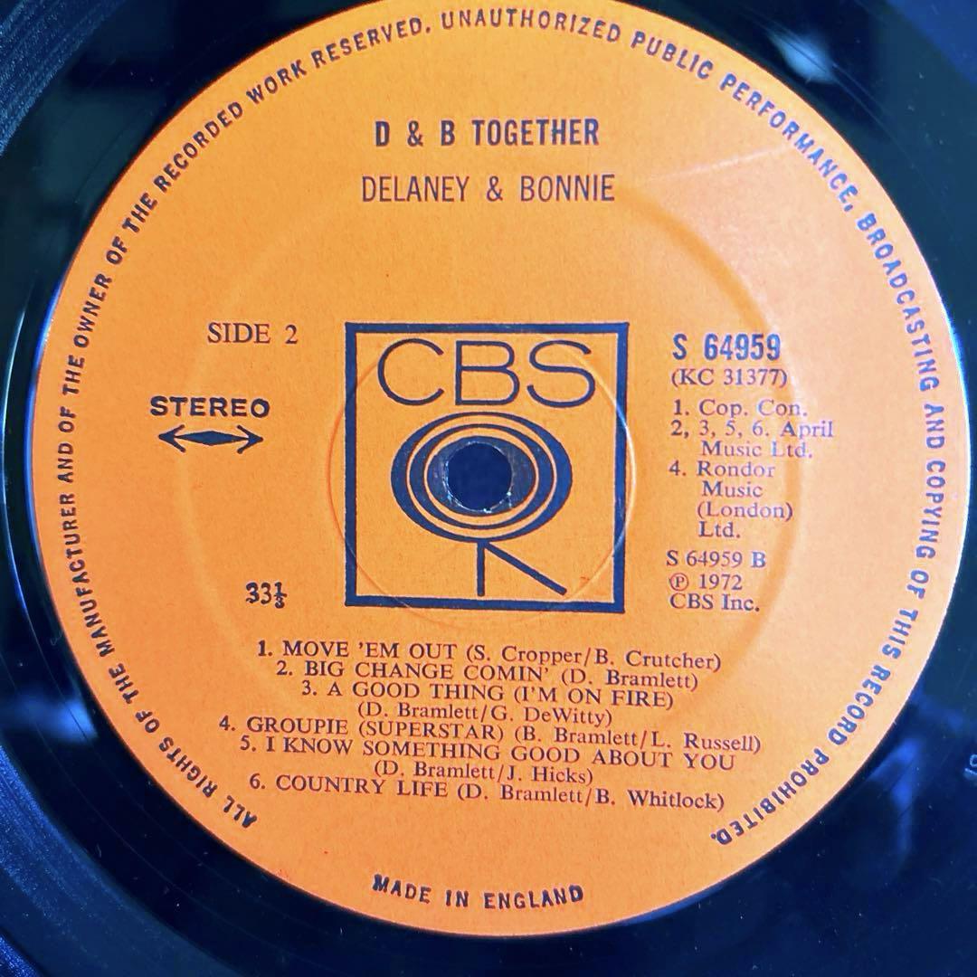 UK盤LP デラニー＆ボニー/D&B Together Delaney & Bonnie And Friends – D&B Together – CD (Album