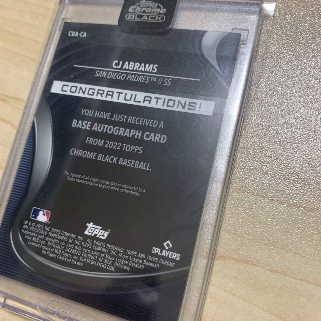 topps chrome black CJ エイブラムス サインカード 25シリ目立った傷や汚れなし YUZUMIYA_COM