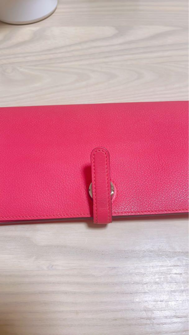 HERMES エルメス　長財布 ドゴン　ロング　ローズアザレ　美品　ピンク