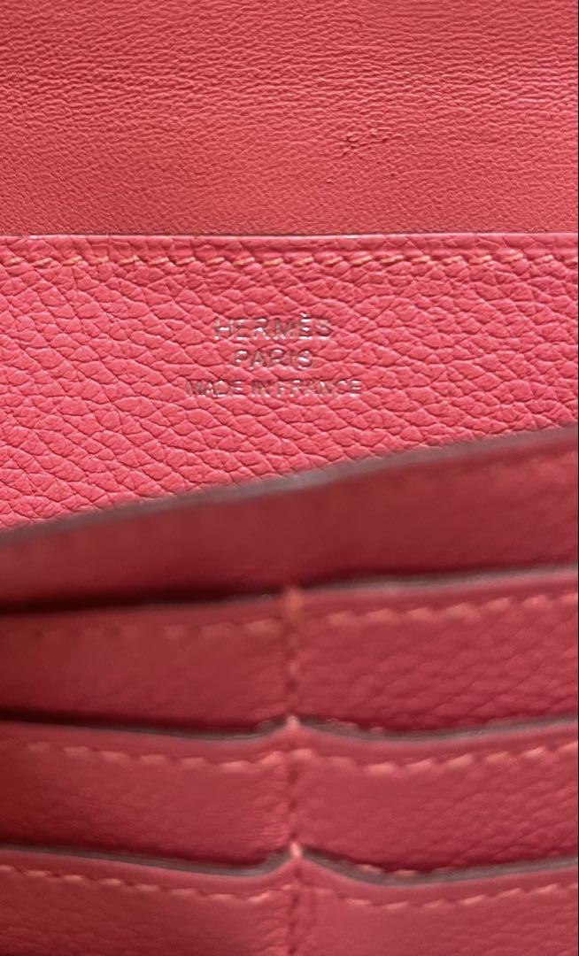 HERMES エルメス　長財布 ドゴン　ロング　ローズアザレ　美品　ピンク