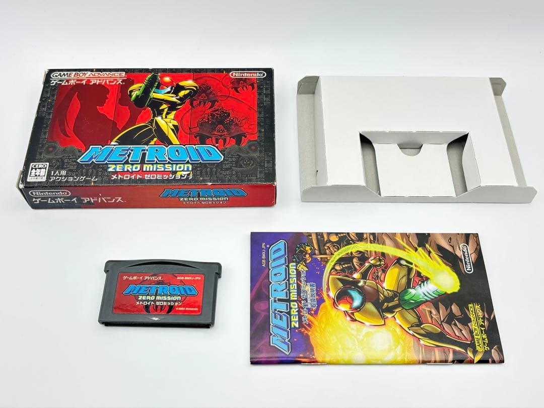 良好 動作 済 メトロイド ゼロミッション ゲームボーイアドバンス 箱説付やや傷や汚れあり