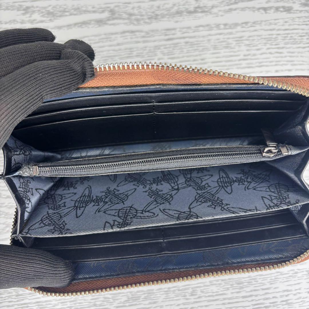 【限定セール！】 極美品 ヴィヴィアンウエストウッド ラウンドファスナー 長財布 小物